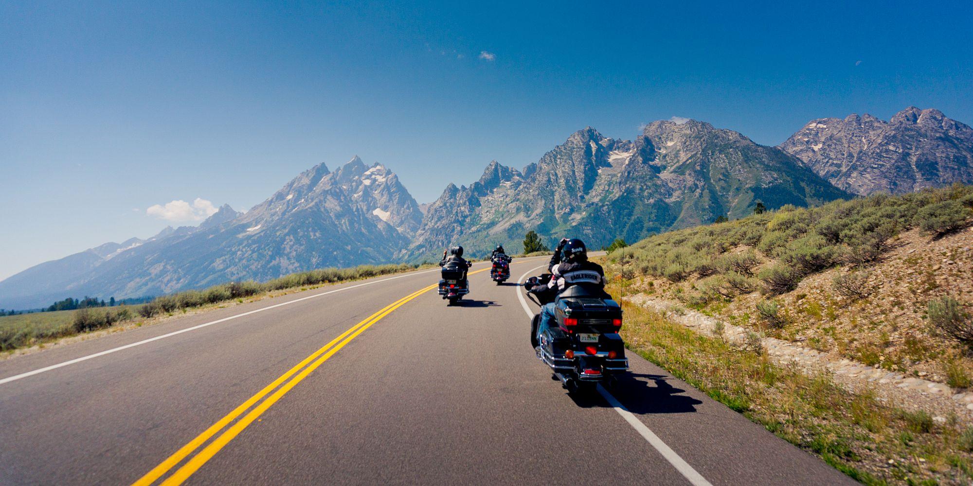Ride the Best of the Rockies & BC with Freedom Biker Tours background